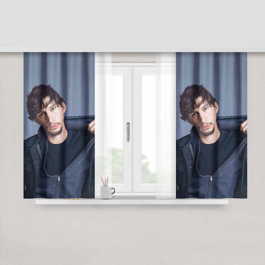 Adam Bomb Fabric Window Curtains