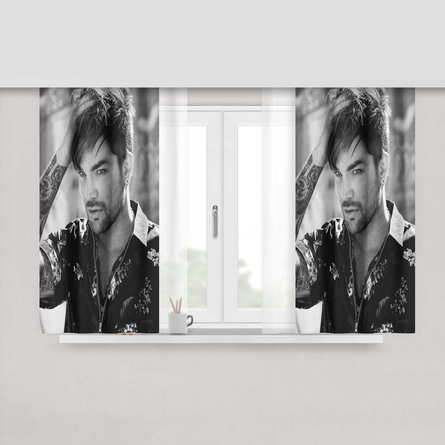 Adam Lambert Singer Fabric Window Curtains