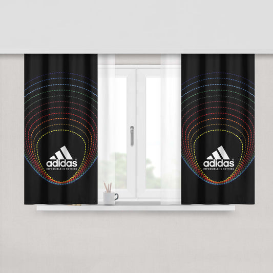Adidas Art Graphic Fabric Window Curtains