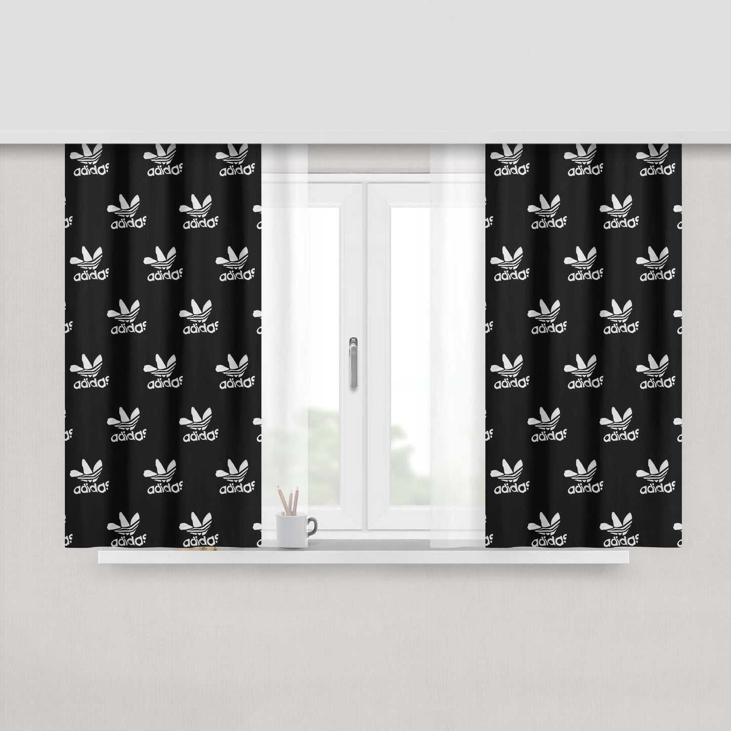 Adidas Night Fabric Window Curtains