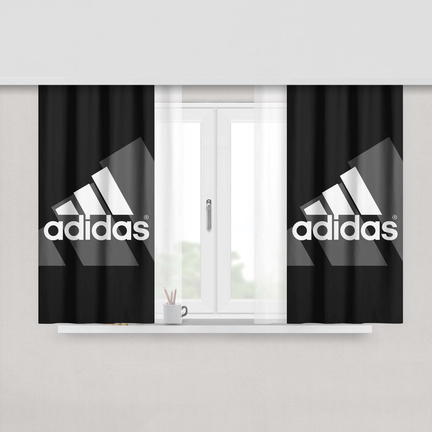 Adidas Tropical Fabric Window Curtains