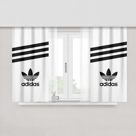 Adidas Wallpaper Fabric Window Curtains