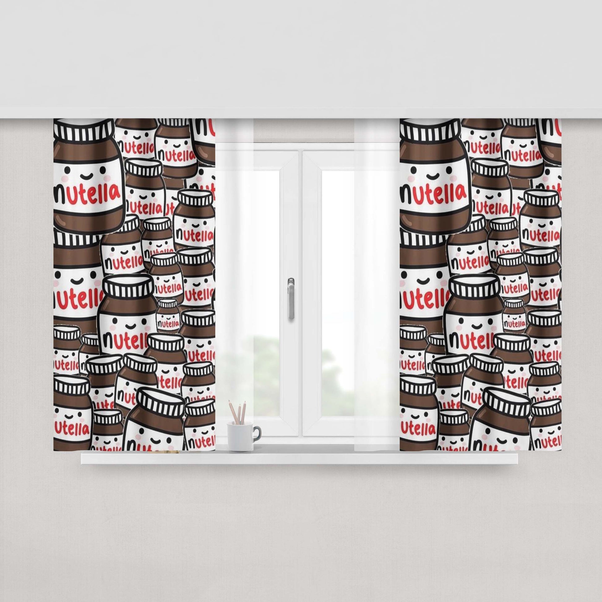 Adorable Despicable Me Minion Fabric Window Curtains