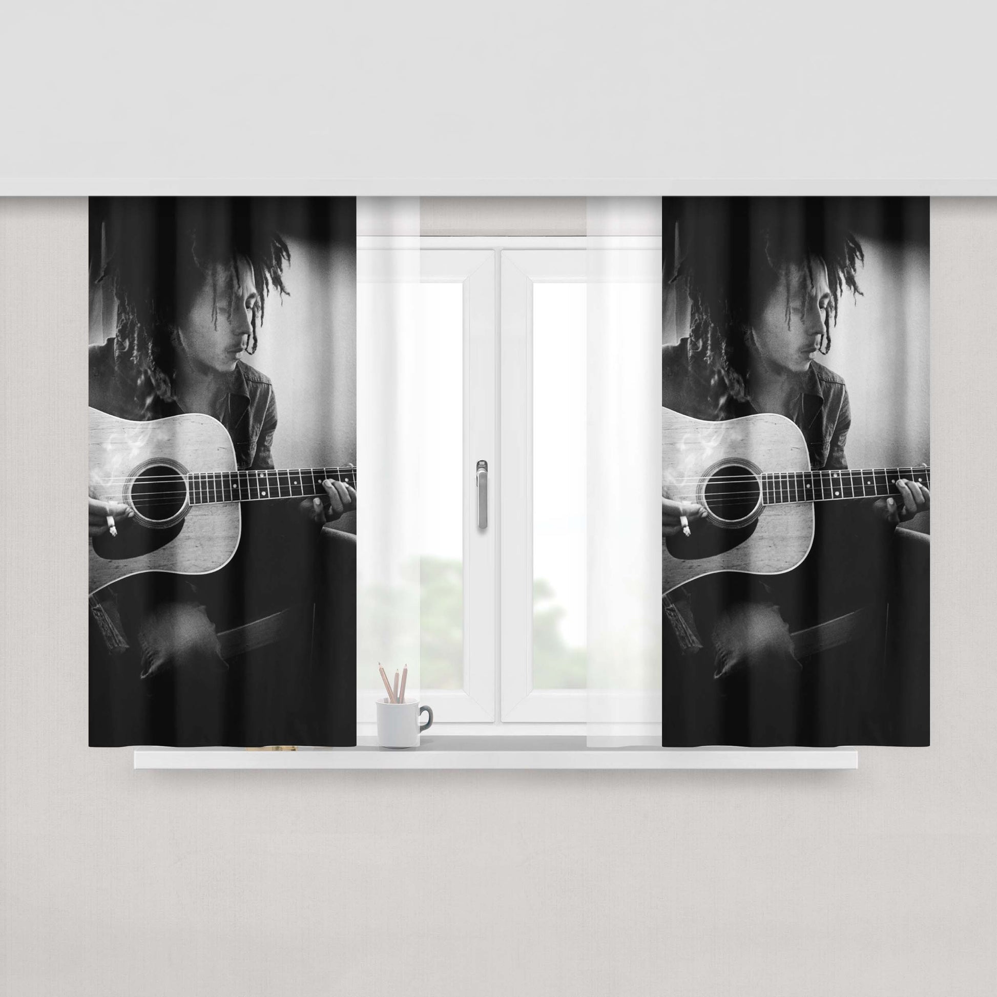 Adriana Lima Eyes Fabric Window Curtains