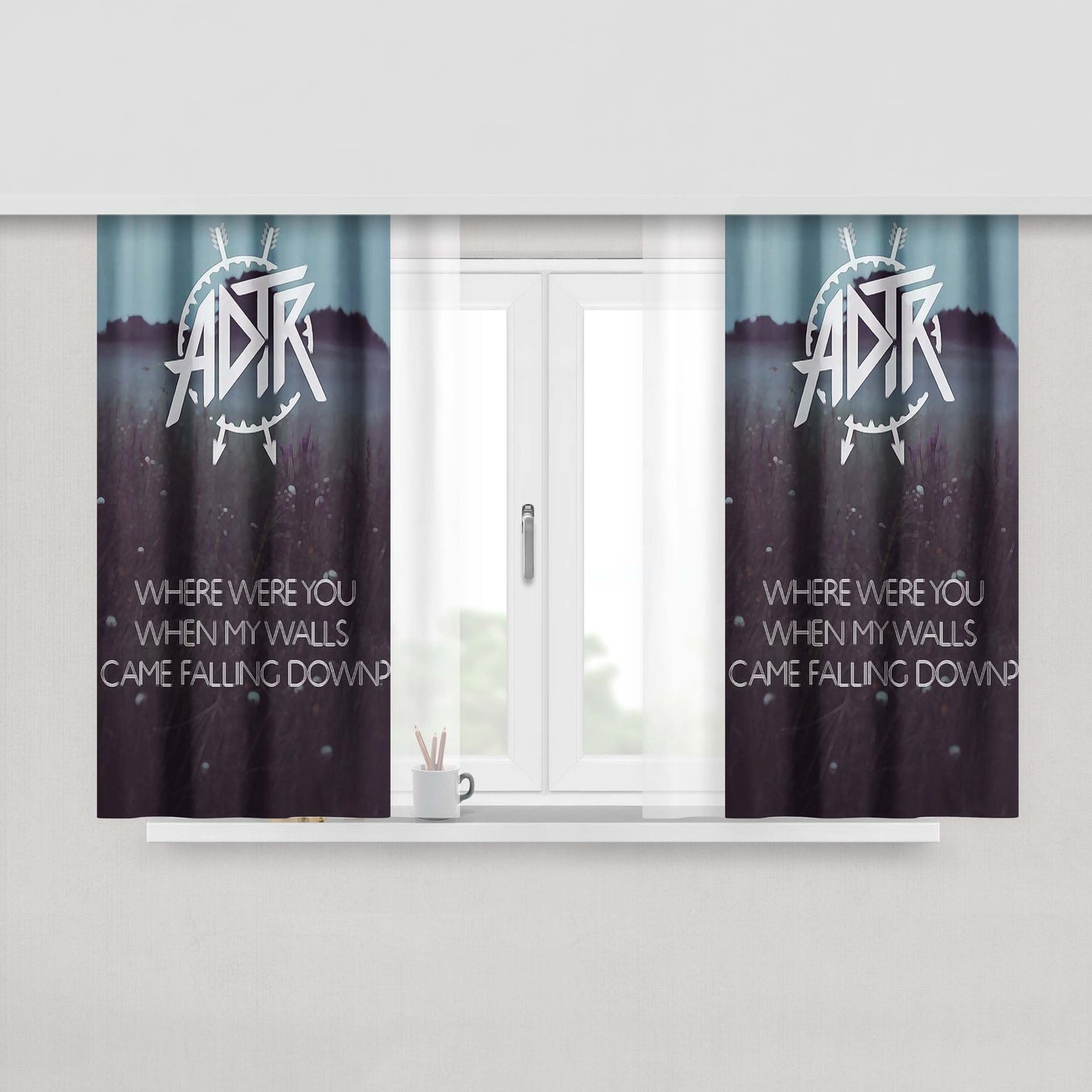 Adrift Fabric Window Curtains