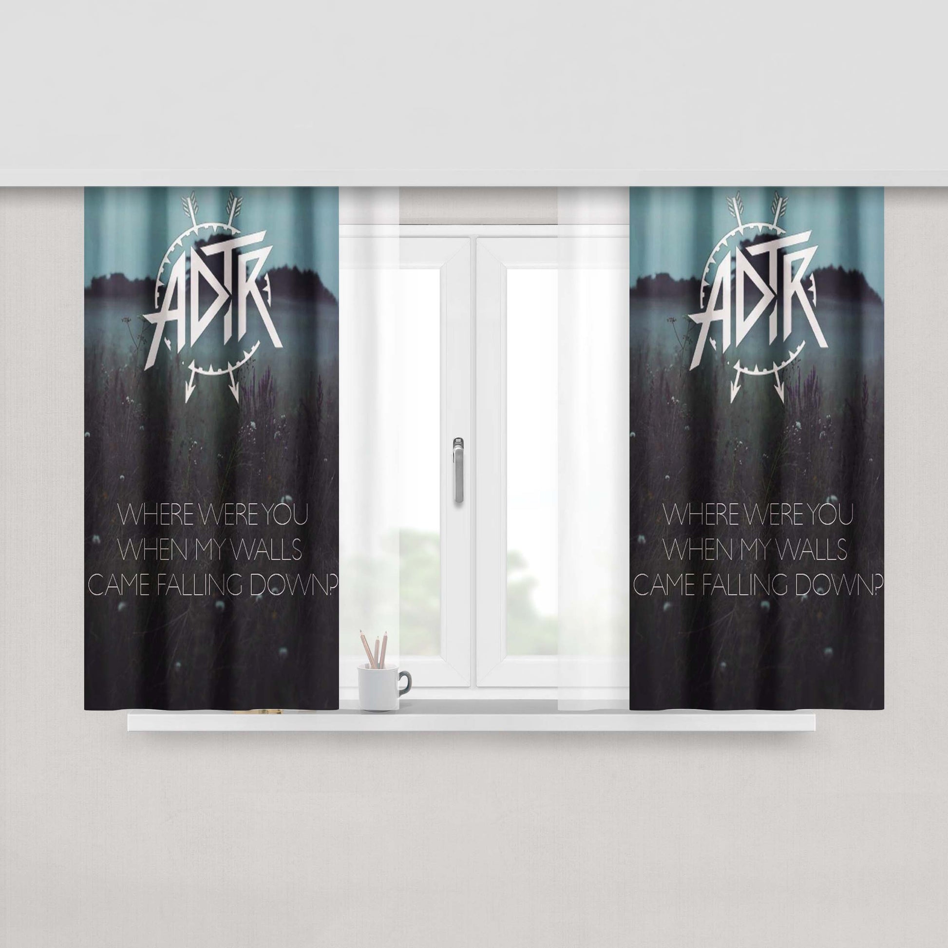 Adtr Lyrics Memories Fabric Window Curtains