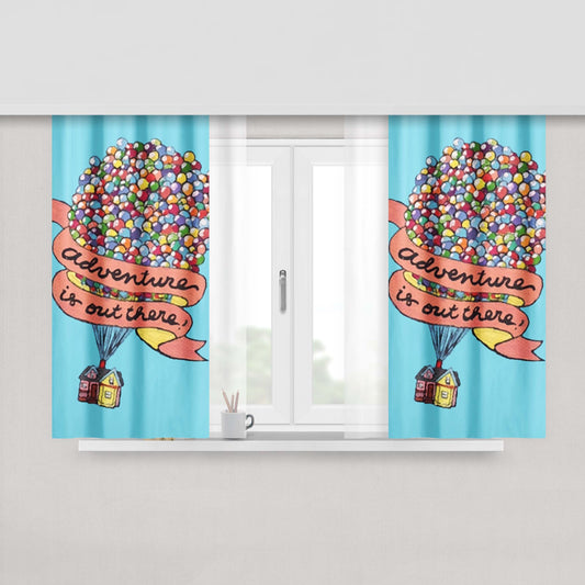 Adventure Is Out There Movie Fabric Window Curtains