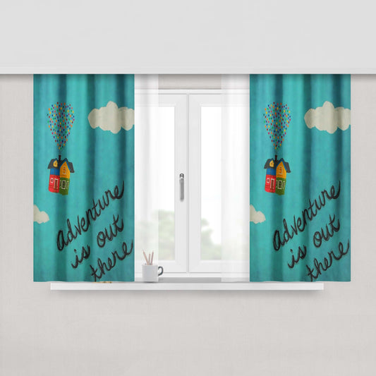 Adventure Is Still Out T Fabric Window Curtains