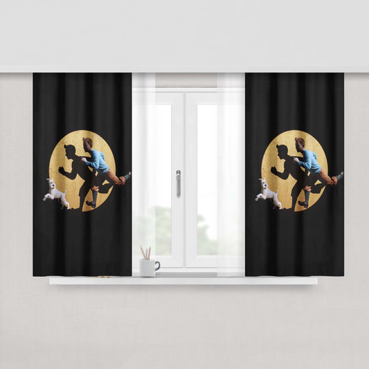 Adventure Of Sherlock Holmes Fabric Window Curtains