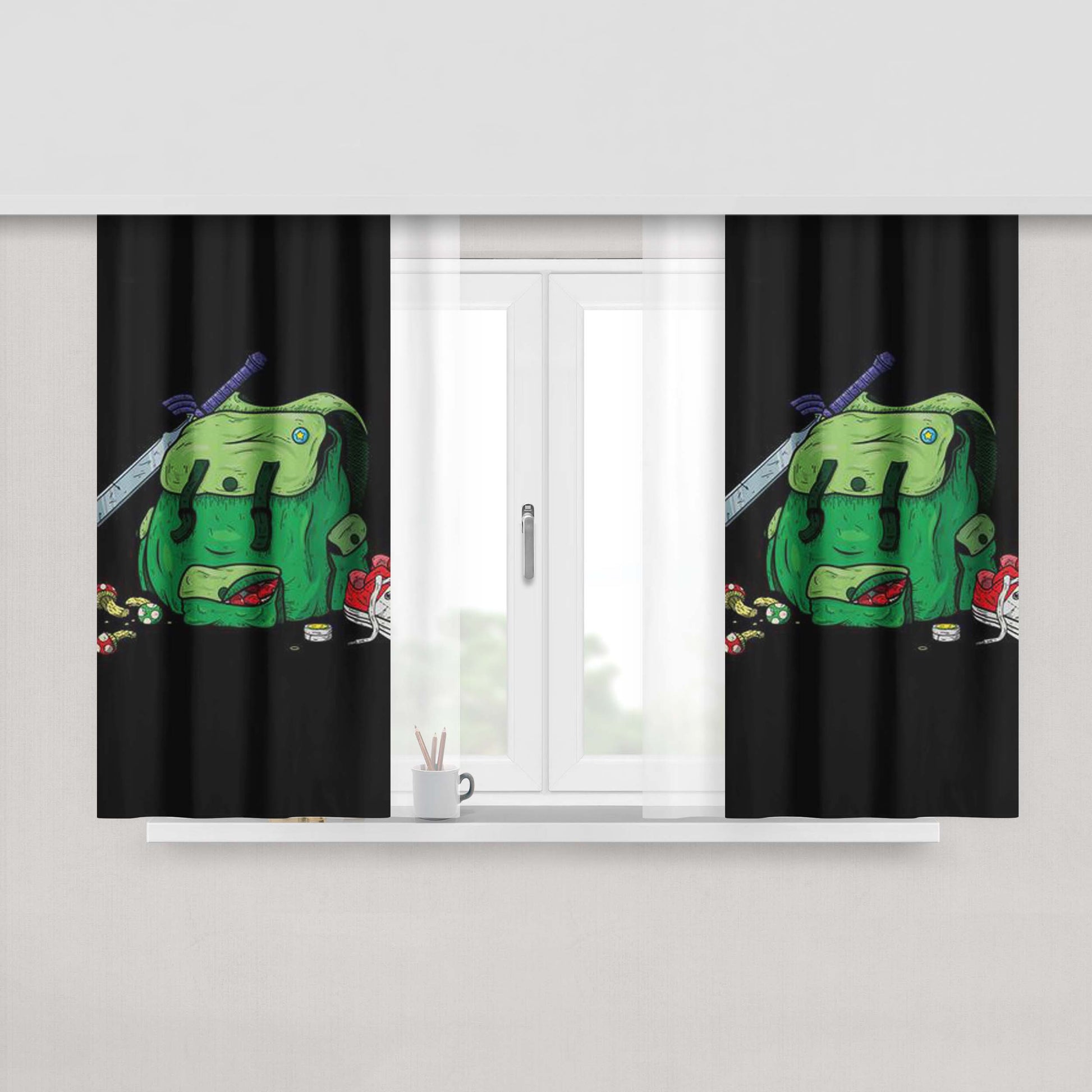 Adventure Of Tintin Fabric Window Curtains