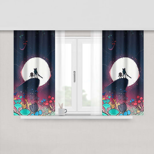 Adventure Time 4 Fabric Window Curtains