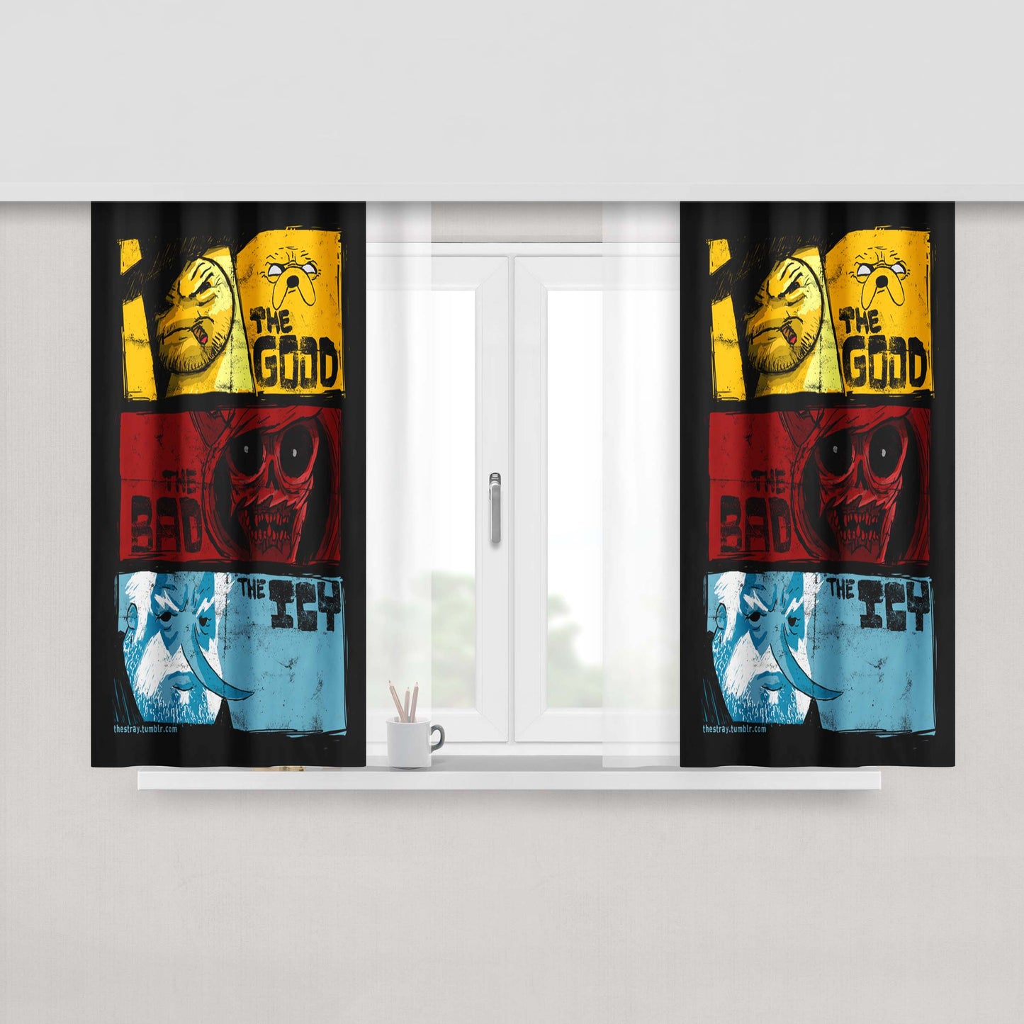 Adventure Time Avenger Comics Fabric Window Curtains