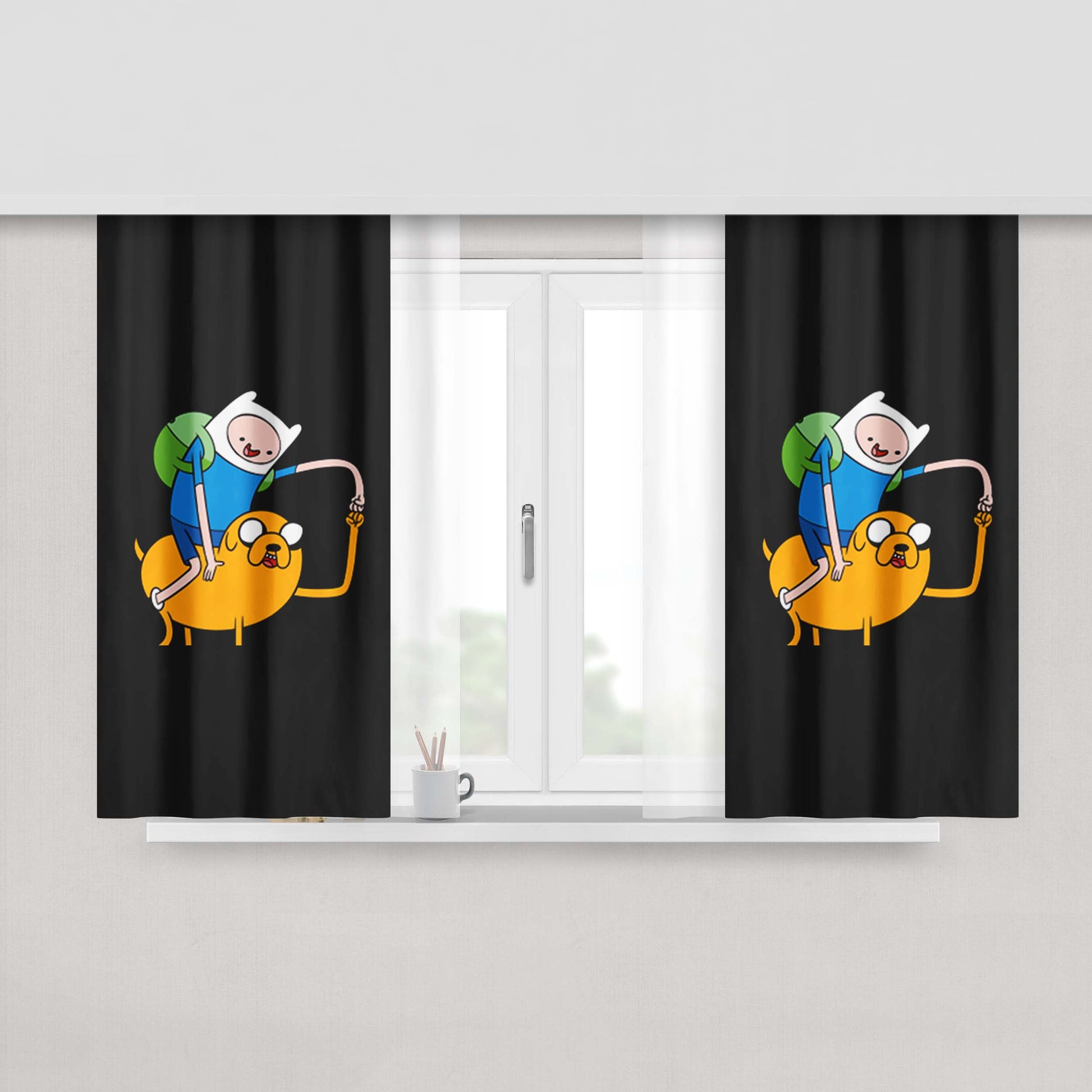 Adventure Time Beemo Fabric Window Curtains