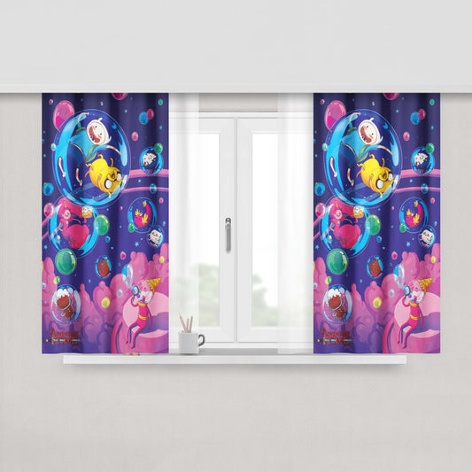 Adventure Time Bmo Fabric Window Curtains