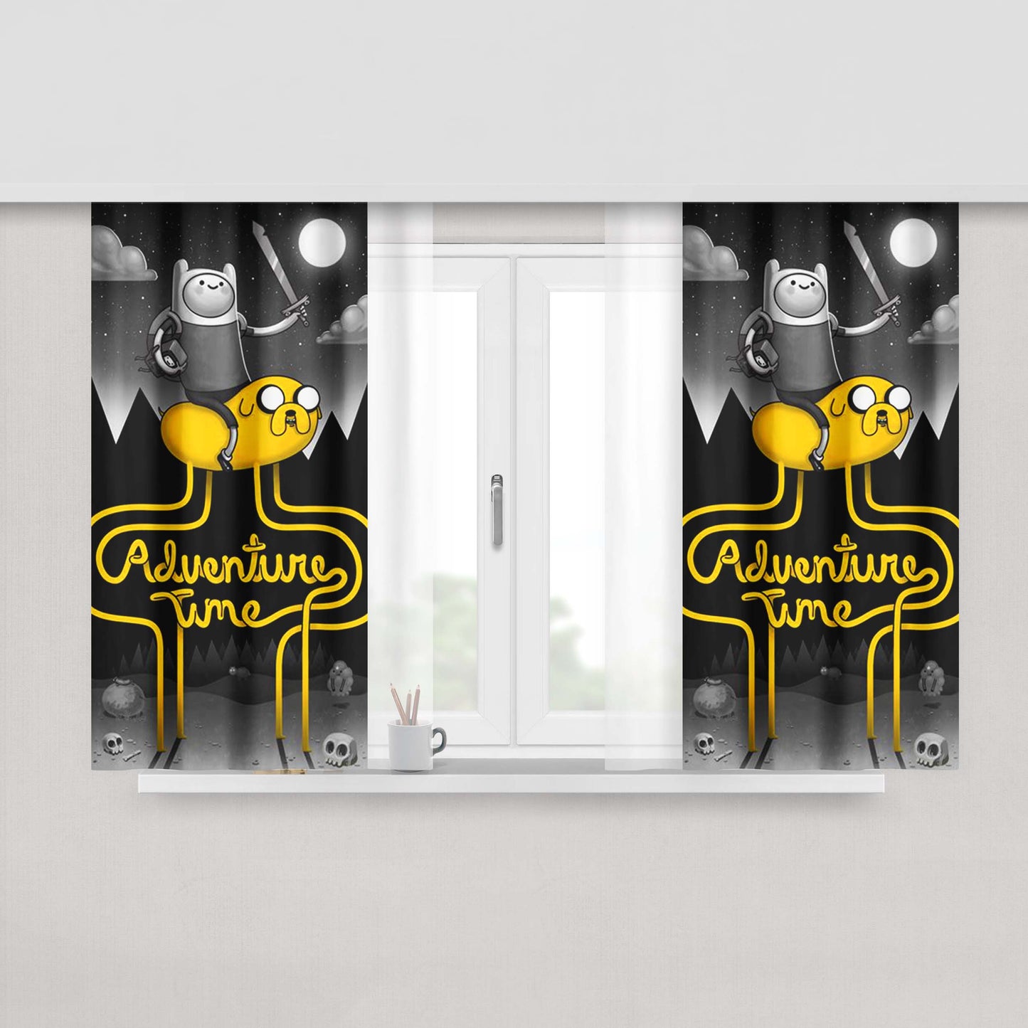 Adventure Time Bubbline Fabric Window Curtains