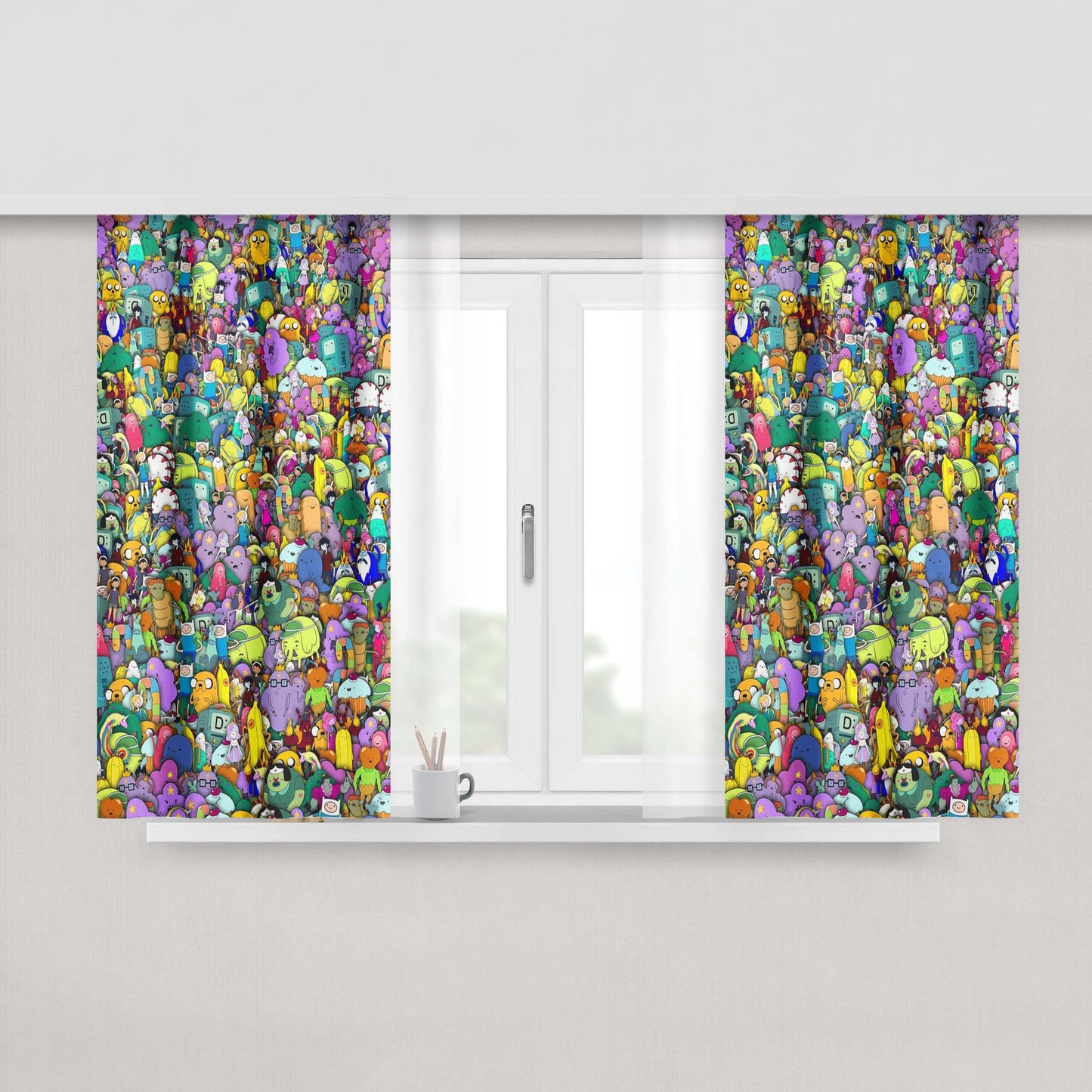 Adventure Time Character Fabric Window Curtains