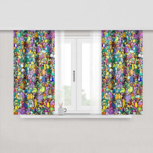 Adventure Time Character Fabric Window Curtains