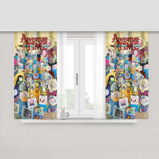Adventure Time Characters Zombies Fabric Window Curtains