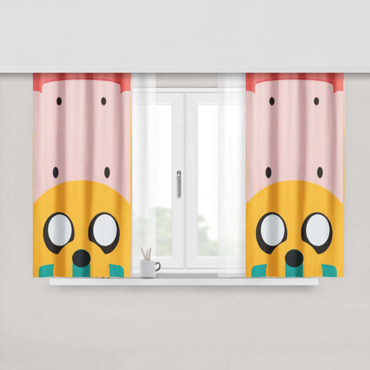 Adventure Time Grafitty Fabric Window Curtains