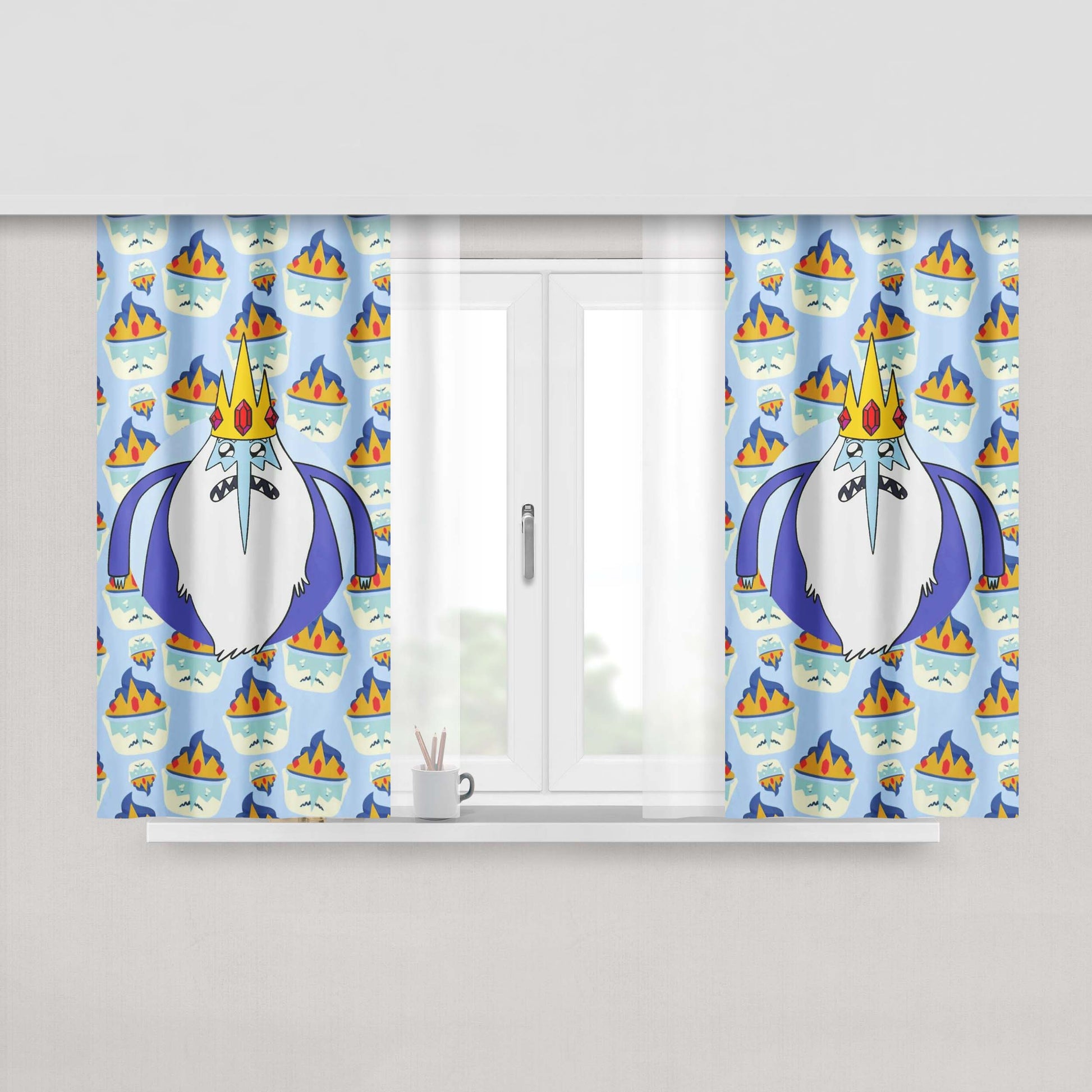 Adventure Time Ice King Marceline Lumpy Space Princess Fabric Window Curtains