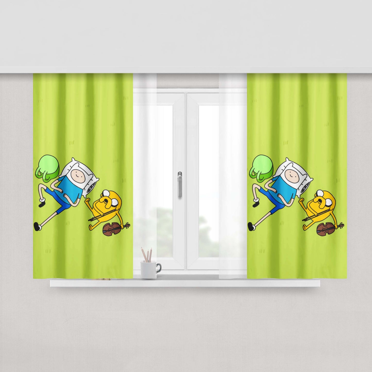Adventure Time Ice King Fabric Window Curtains