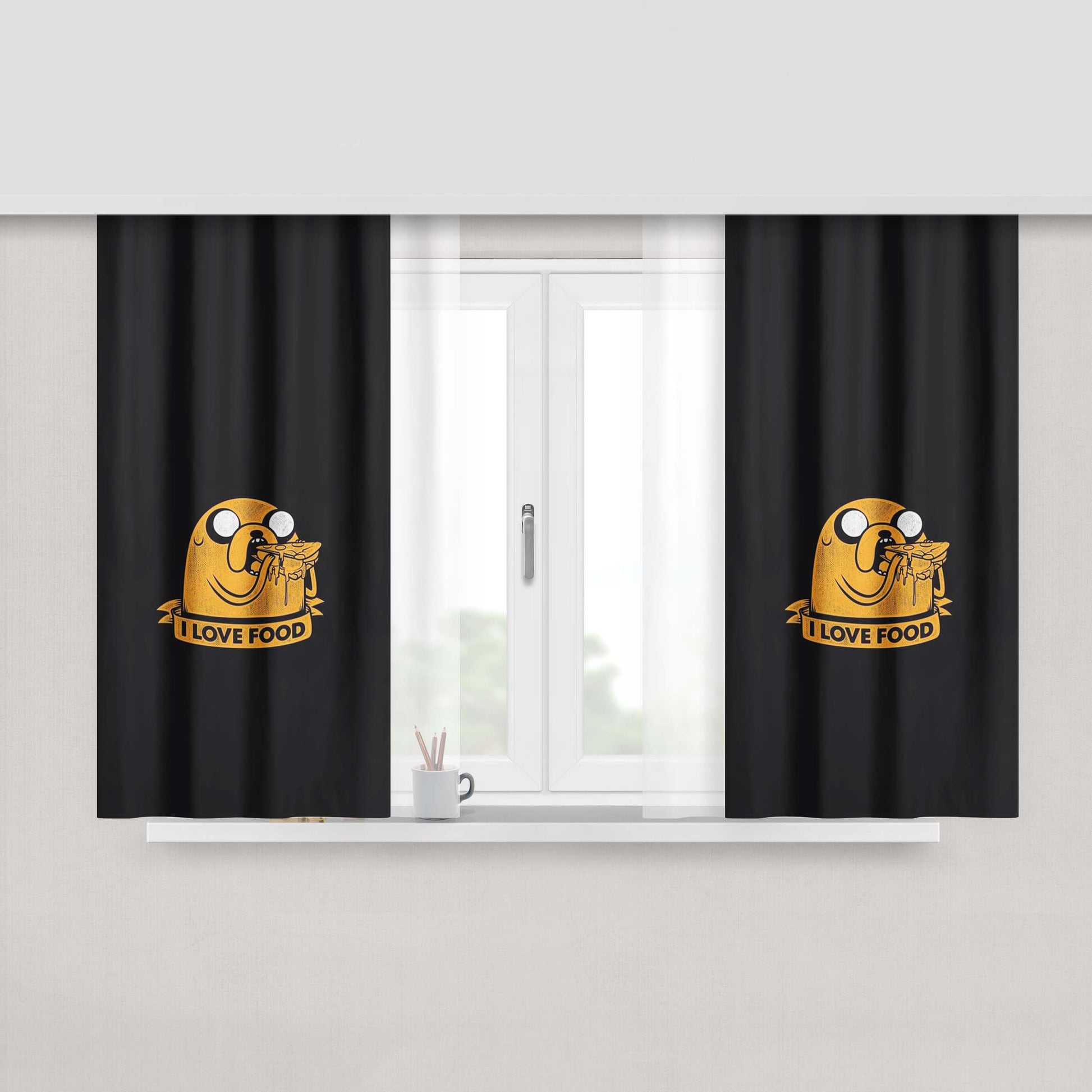 Adventure Time Jake And Finn Fabric Window Curtains
