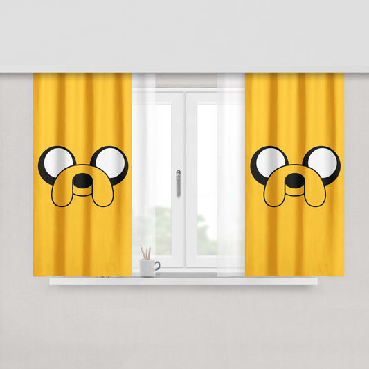 Adventure Time Jake The Dog Fabric Window Curtains