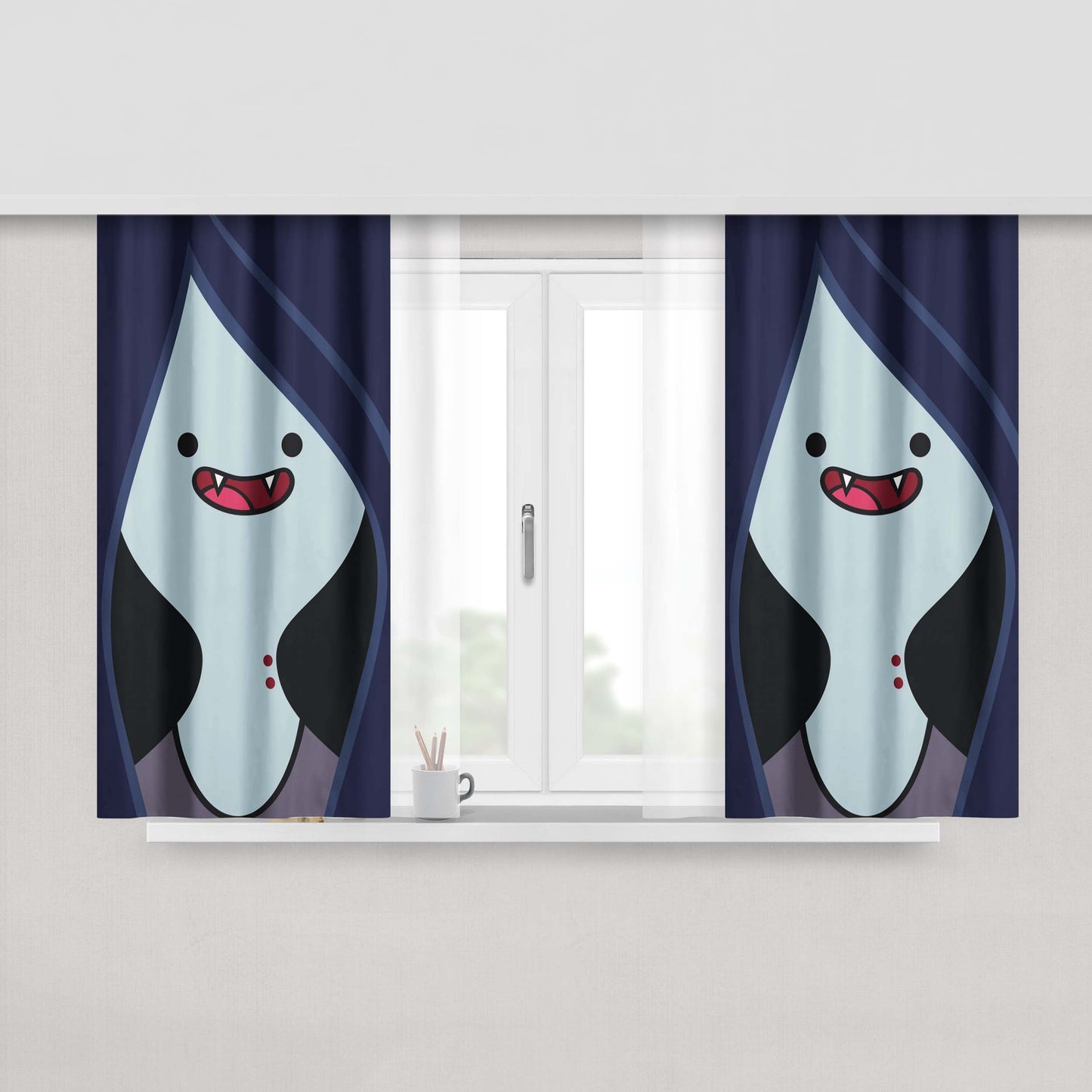Adventure Time Marceline And The Scream Queens Issue Fabric Window Curtains