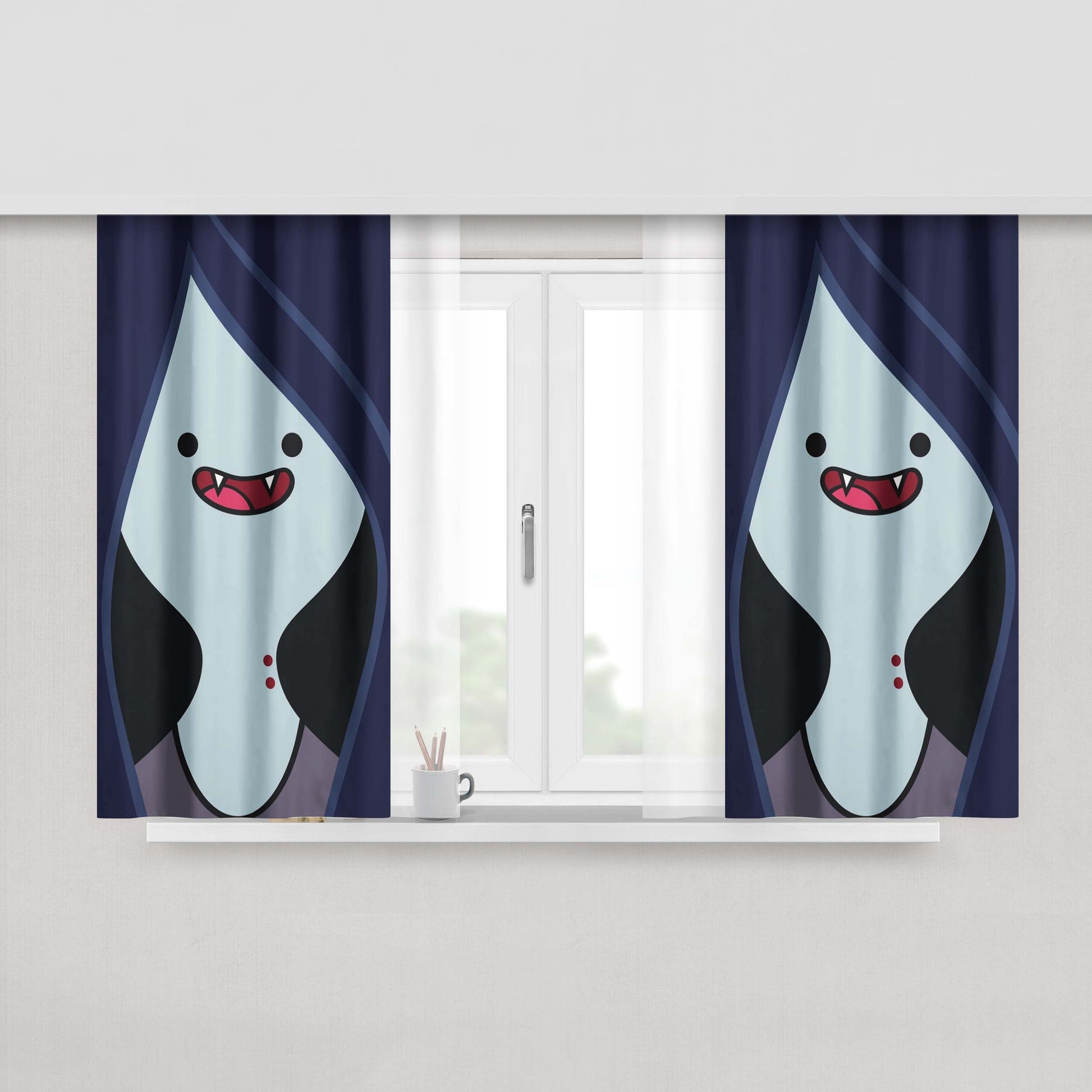 Adventure Time Marceline And The Scream Queens Issue Fabric Window Curtains
