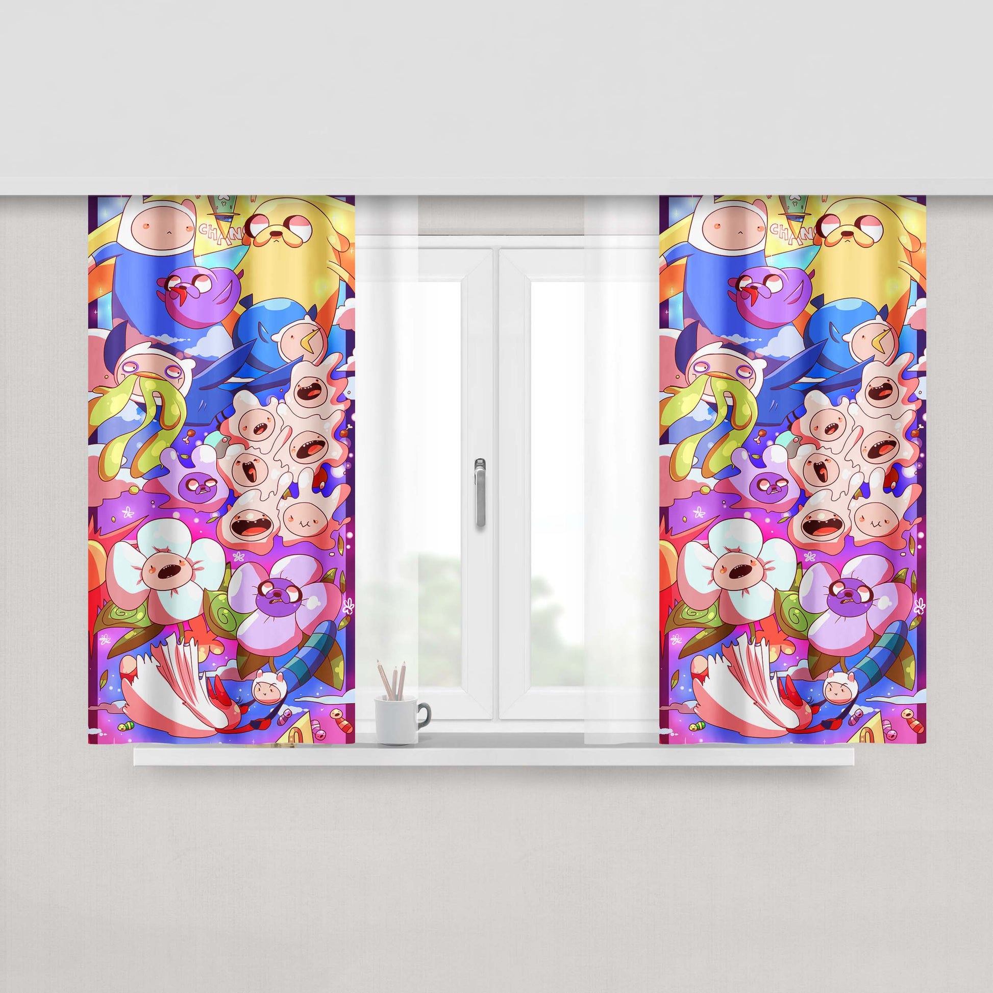 Adventure Time Zelda Fabric Window Curtains