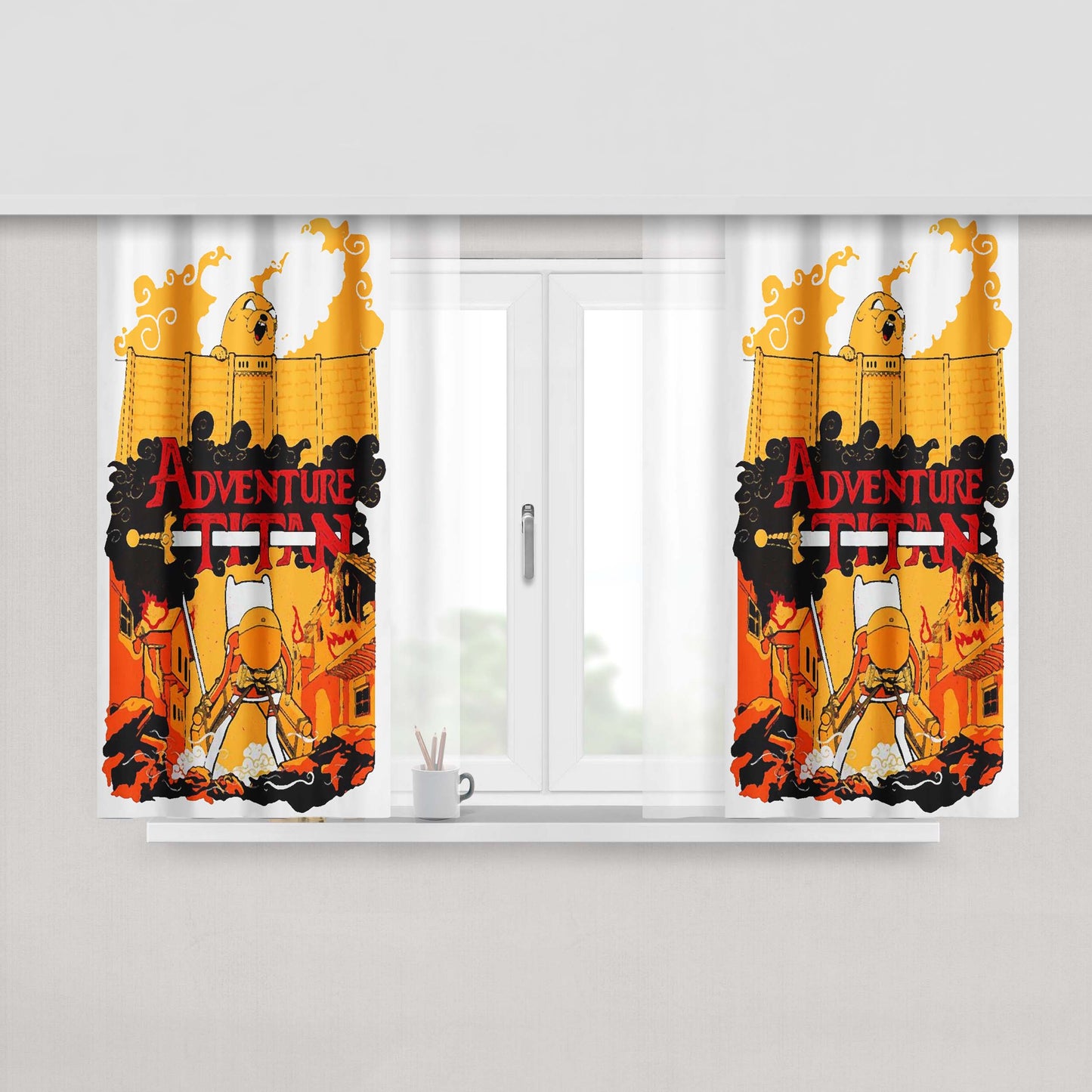 Adventure Time Fabric Window Curtains