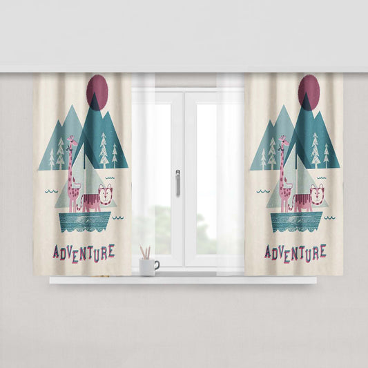 Adventure Wars Lemonade Fabric Window Curtains