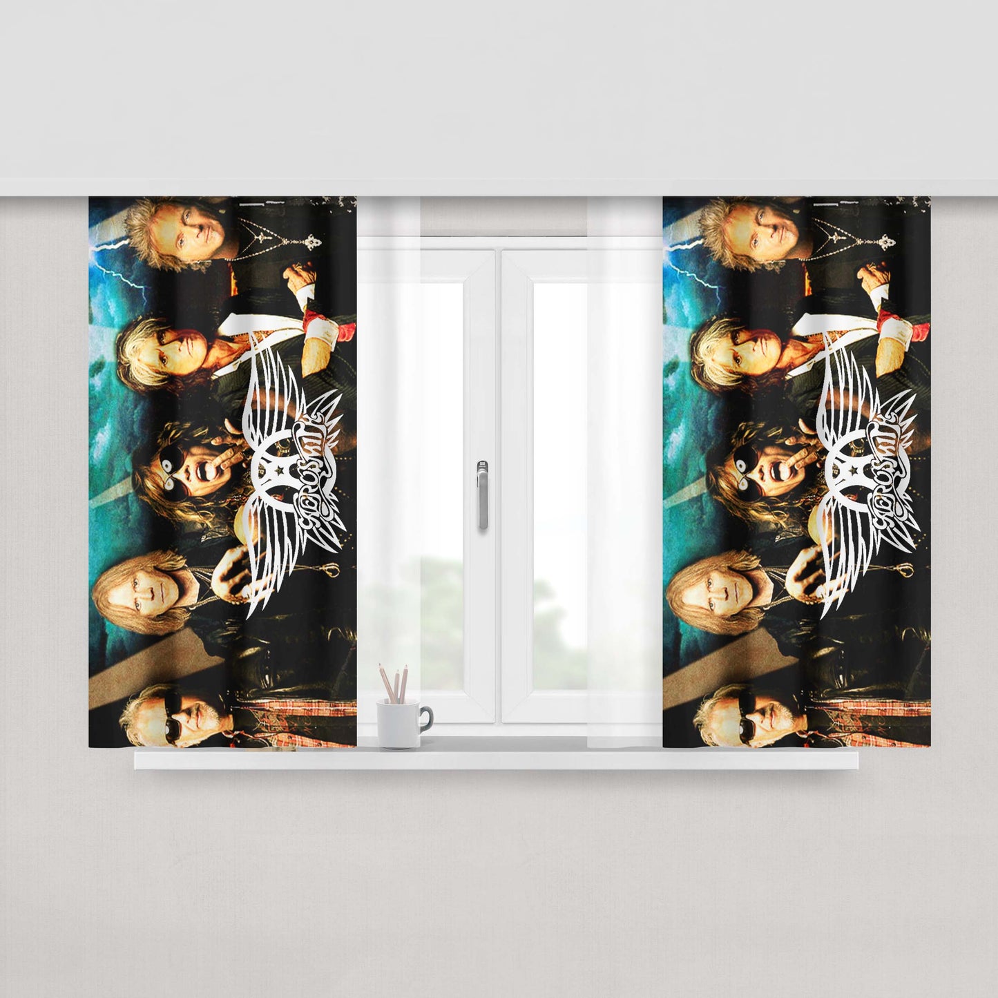 Aerosmith Band Fabric Window Curtains