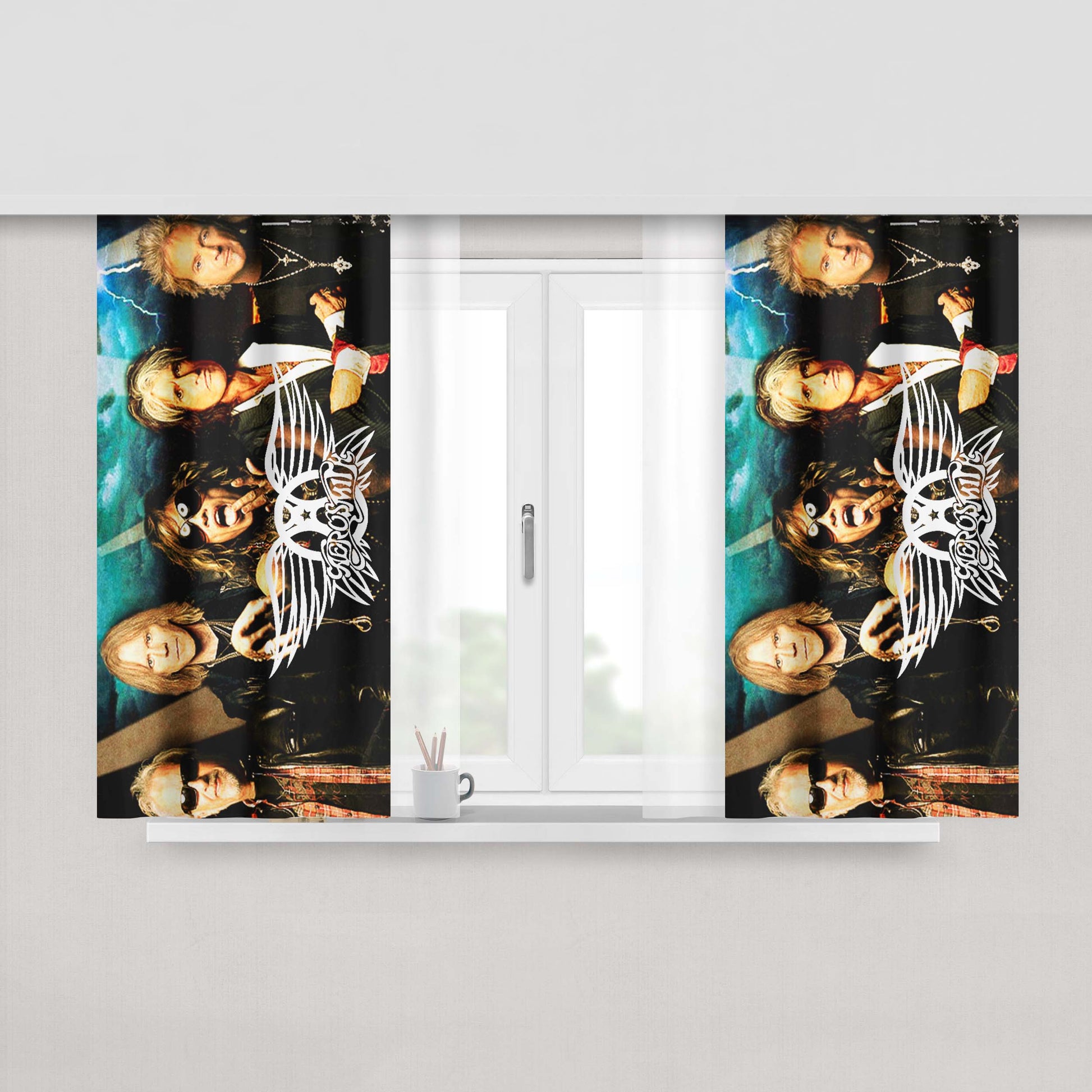 Aerosmith Band Fabric Window Curtains