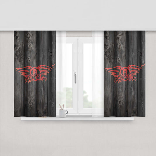 Aerosmith Steven Tyler Fabric Window Curtains