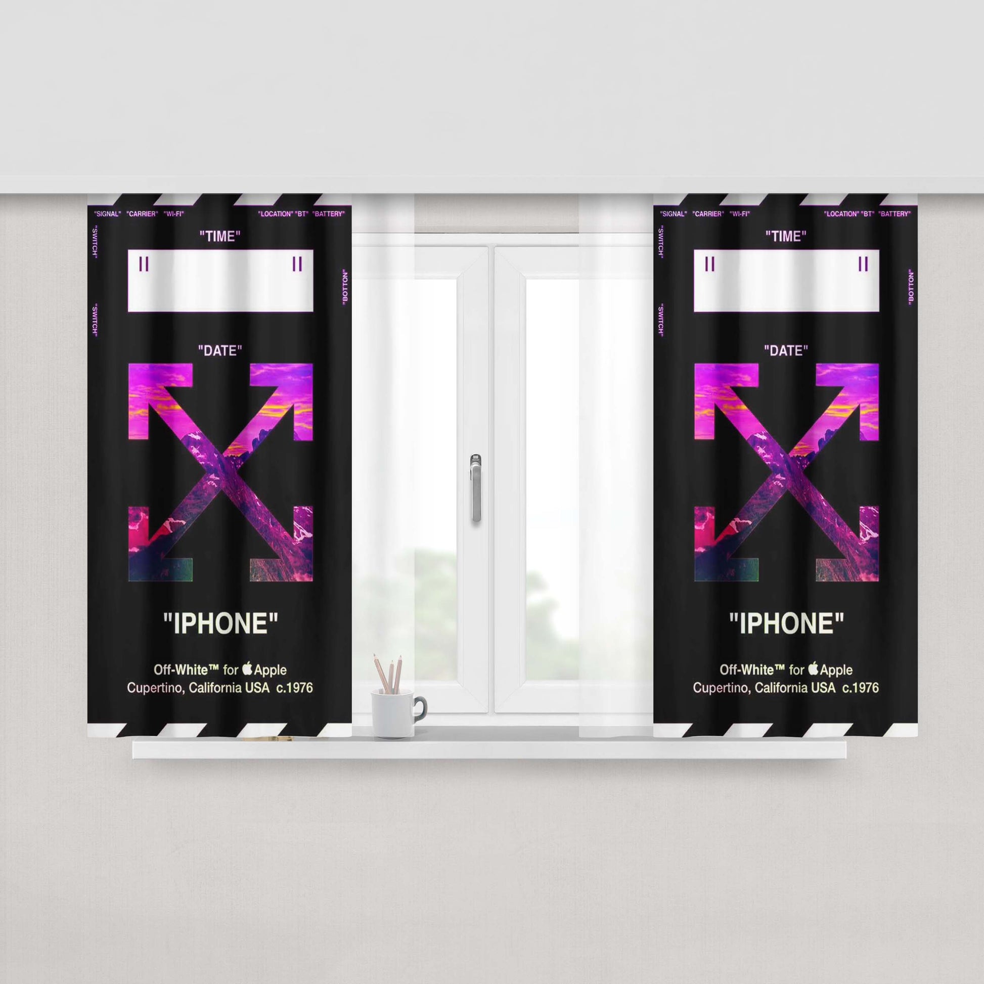 Aerosolart Fabric Window Curtains