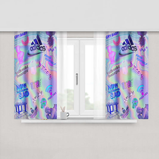 Aesthetic Toilet Bound Hanako-Kun Fabric Window Curtains