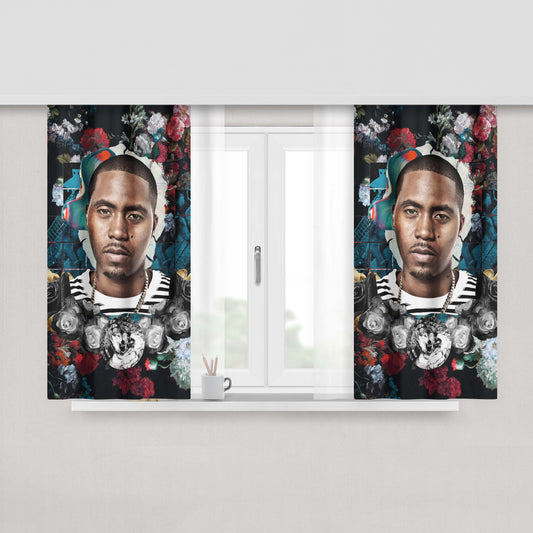 Aesthetics Noragami Bishamon Eyes Fabric Window Curtains