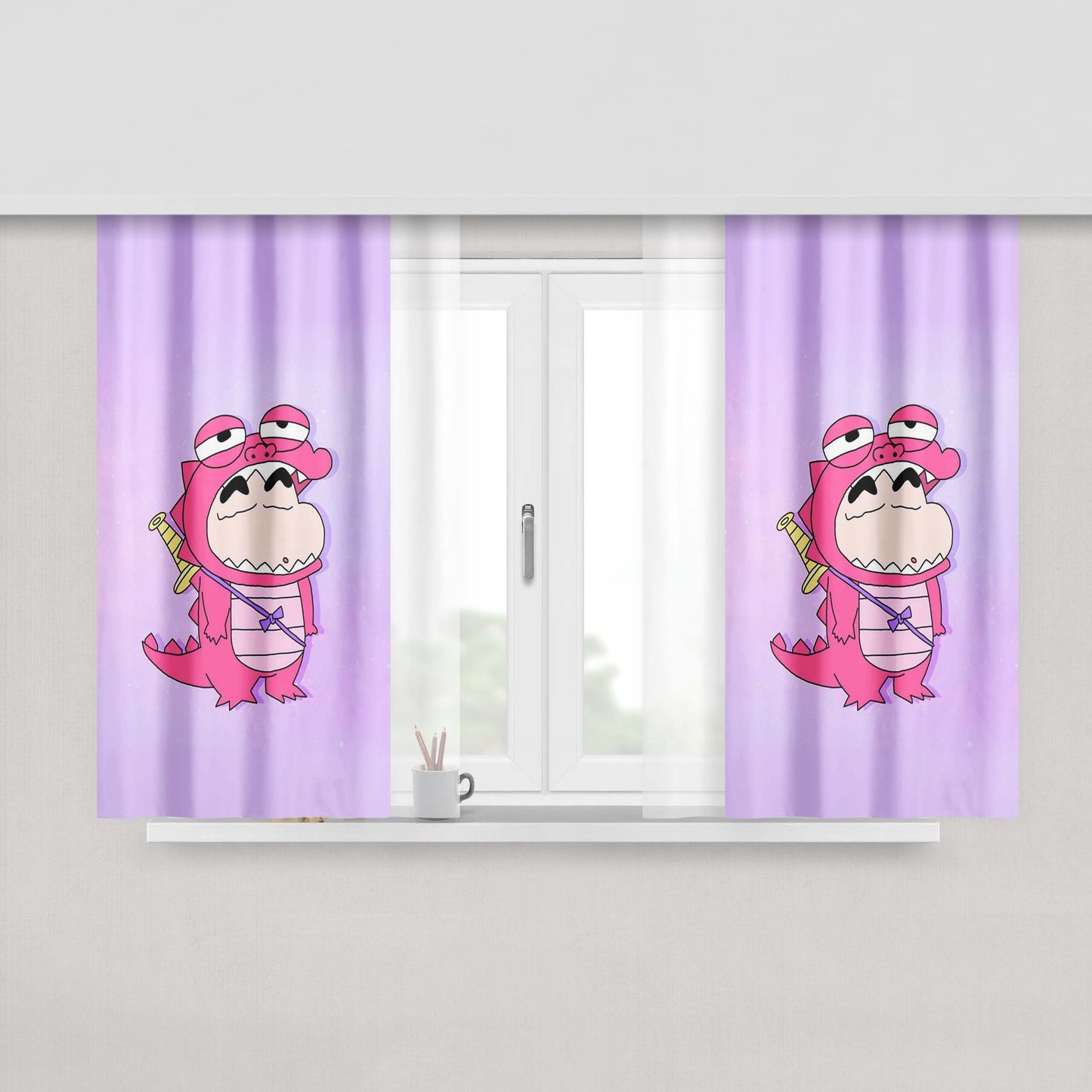 Aesthetics Rose Kendrick Lamar Fabric Window Curtains