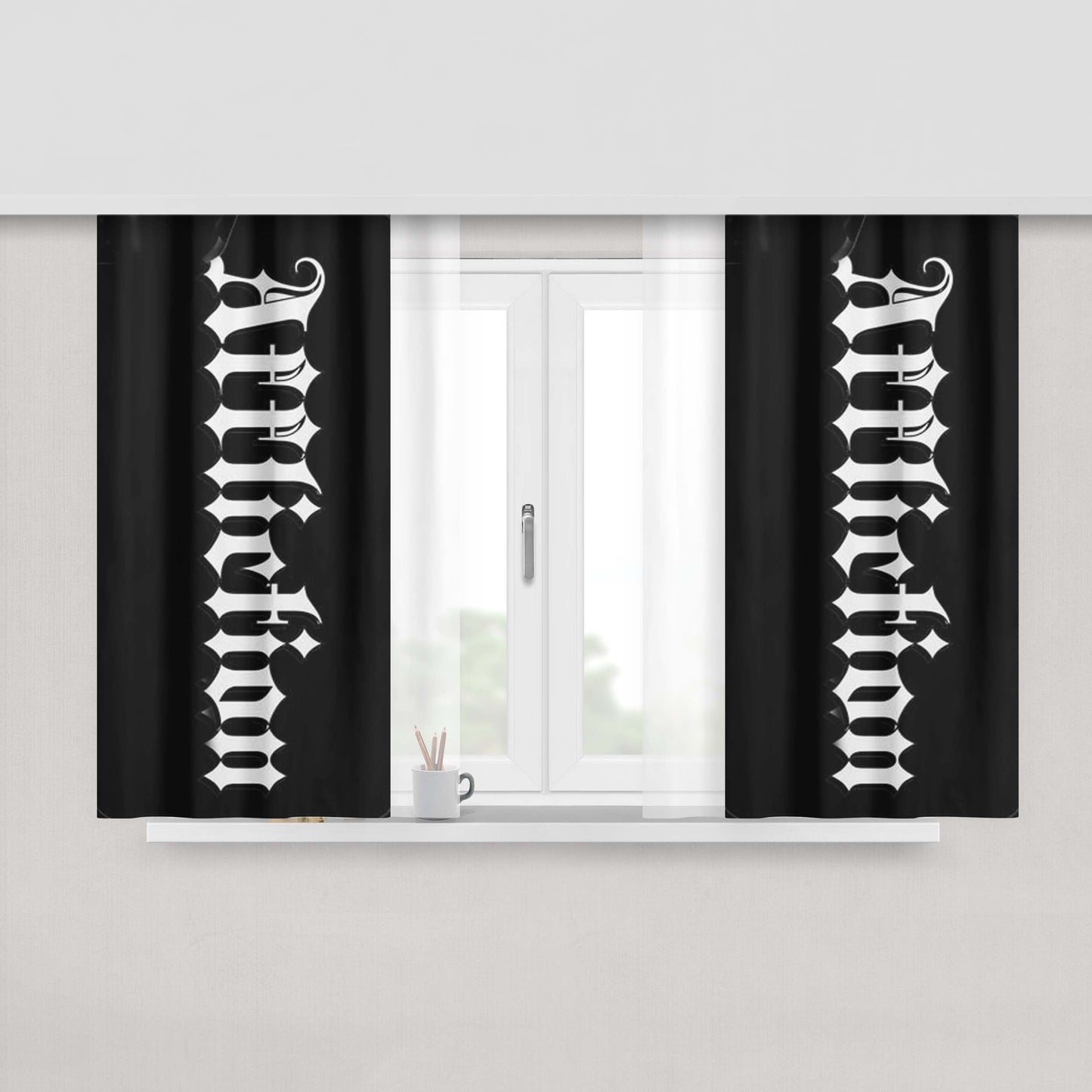 Affirmative Fabric Window Curtains