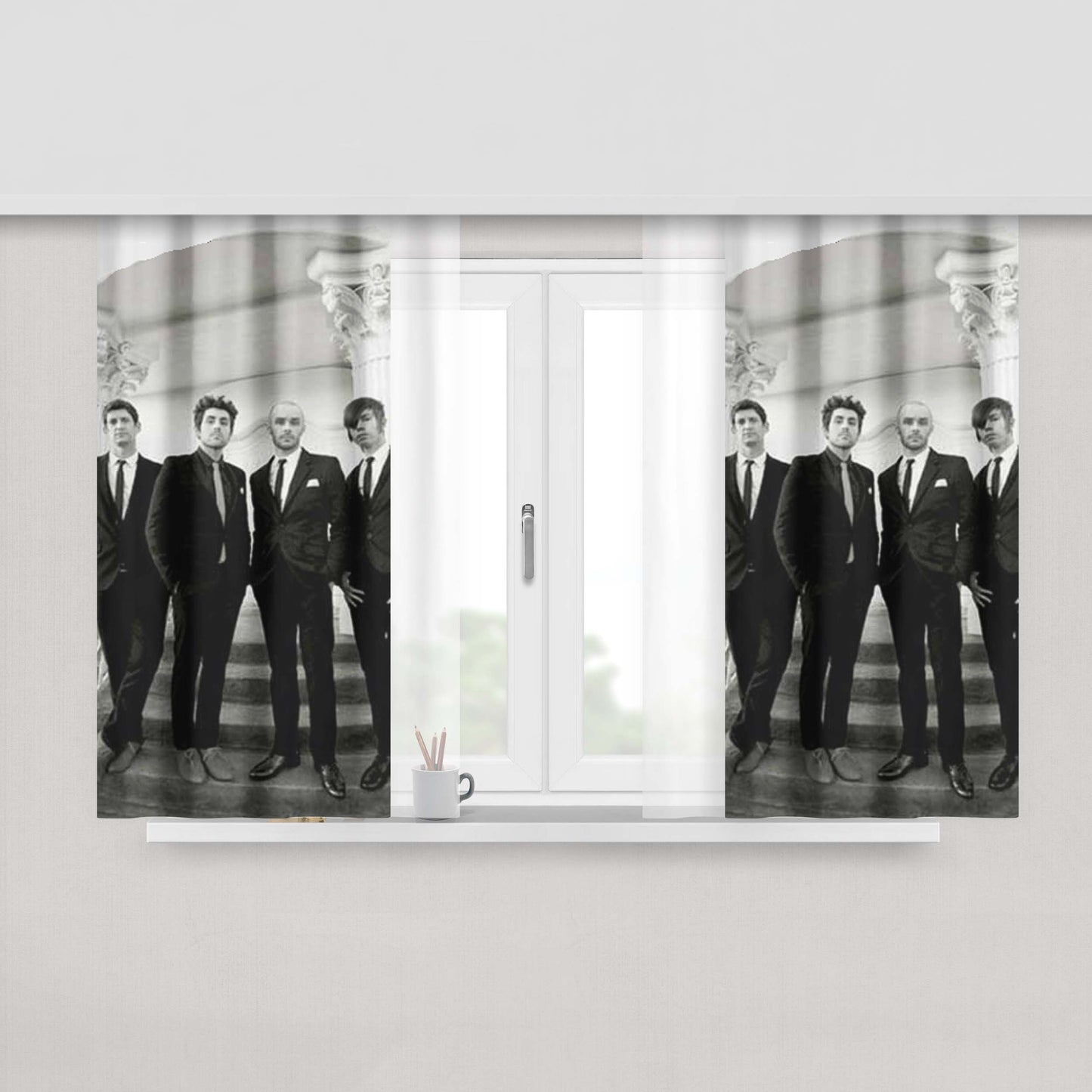 Affliction Logo Fabric Window Curtains