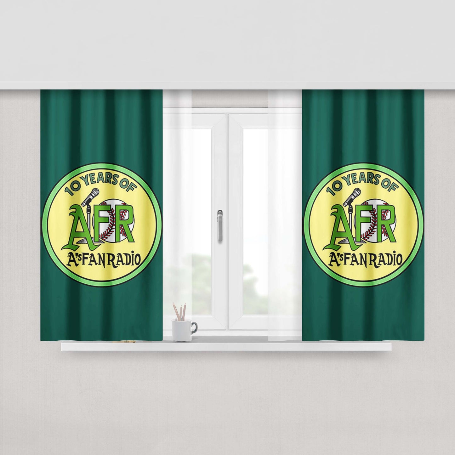 Afr Years Of 4 Fabric Window Curtains