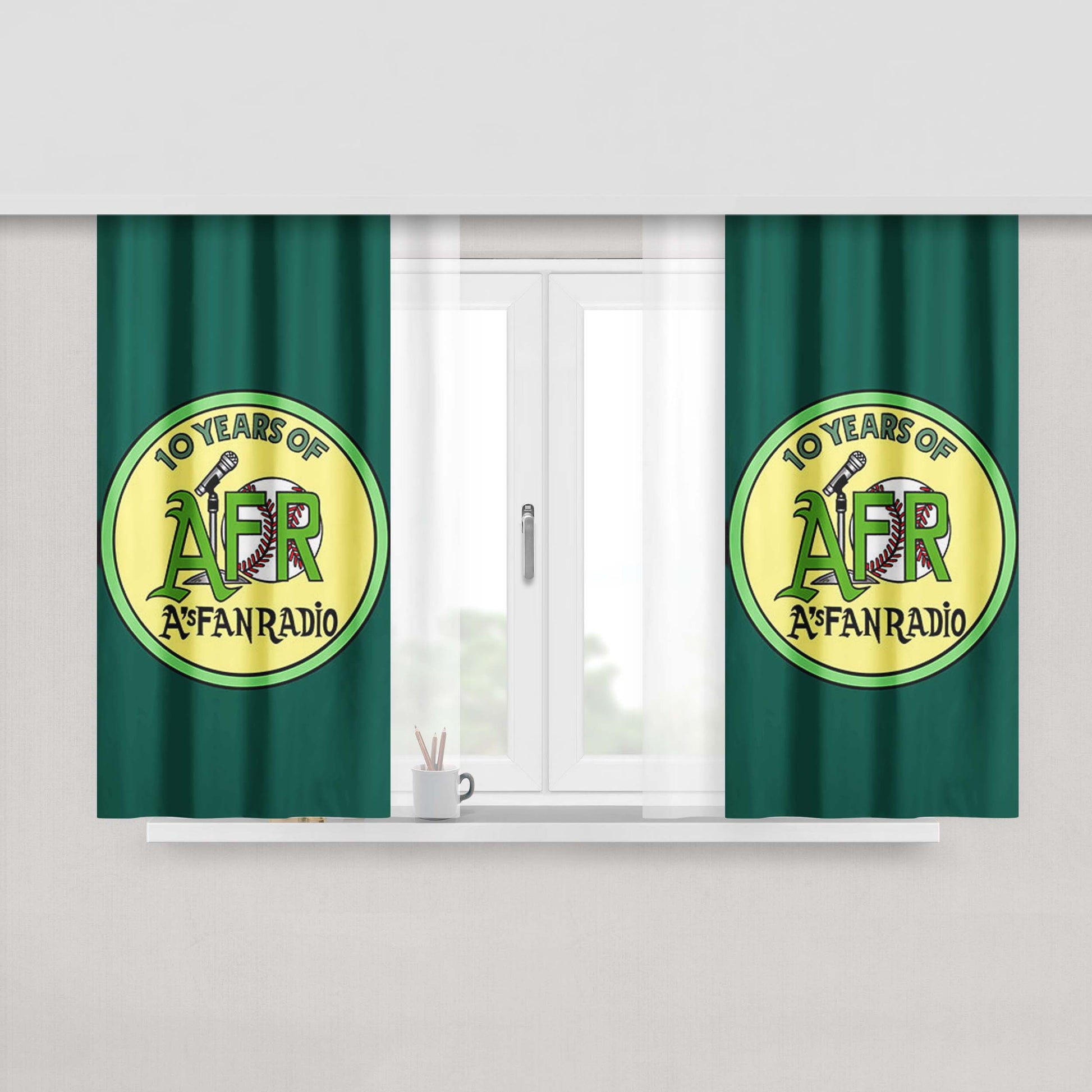 Afr Years Of 4 Fabric Window Curtains