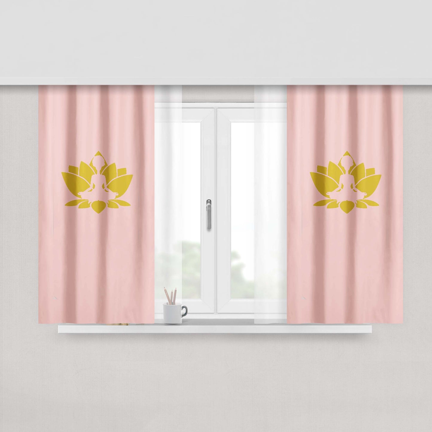 Afro Samurai Ninja Fabric Window Curtains