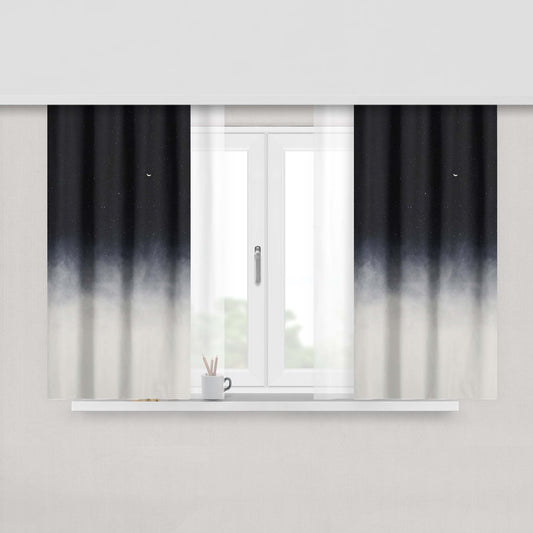 After Mermaid Swimming Fabric Window Curtains