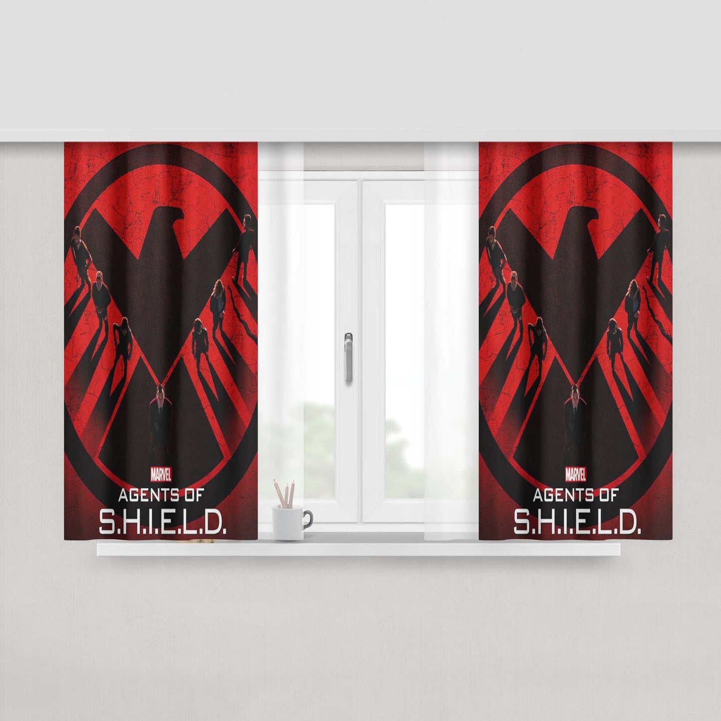 Agent Carter Quote I Know My Value Captain Fabric Window Curtains