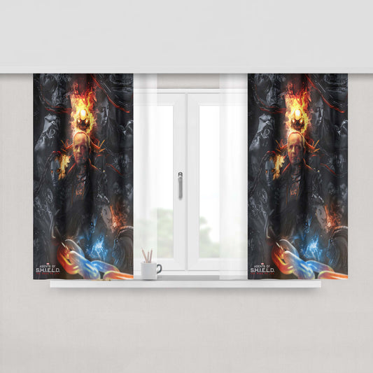 Agents Of Shield Series Fabric Window Curtains