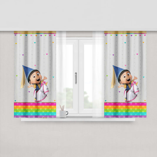 Agents Of Shield Fabric Window Curtains