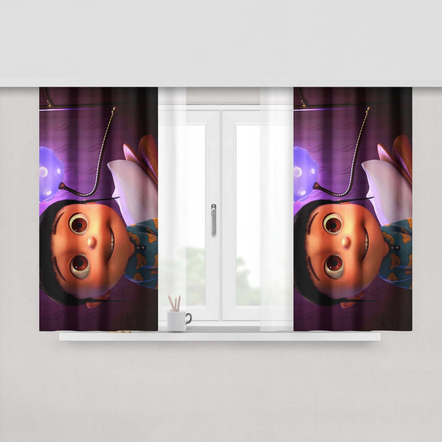 Agnes Loves Unicorns Fabric Window Curtains