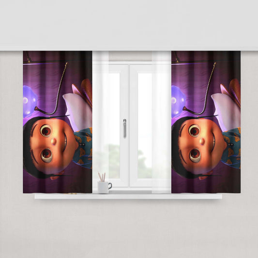 Agnes Loves Unicorns Fabric Window Curtains